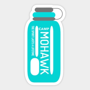 mohawk water bottle Sticker